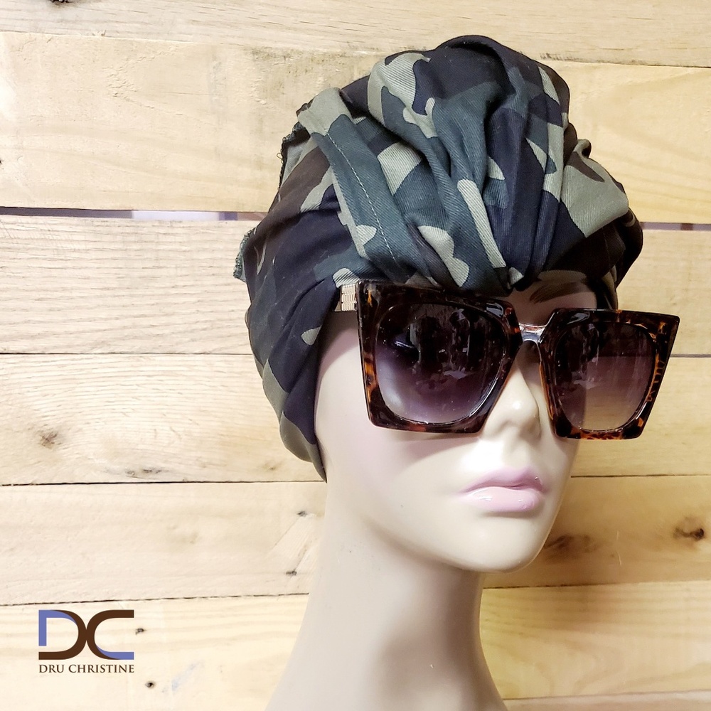 Camouflage Turban Headwrap!